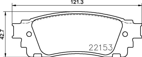 Brake pads rear, Top Quality P83166