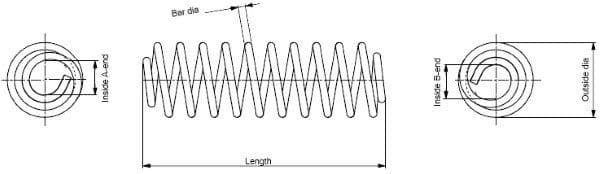 Suspension Spring MONROE SPRINGS SE1953