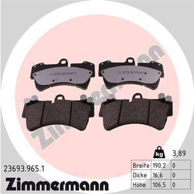 Brake Pad Set, disc brake rd:z 23693.965.1