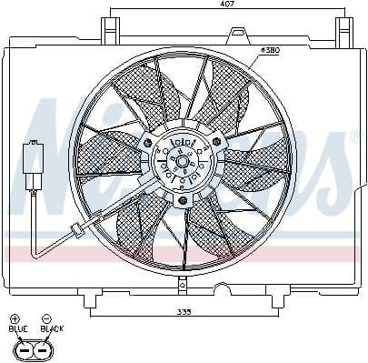 Fan, engine cooling 85489