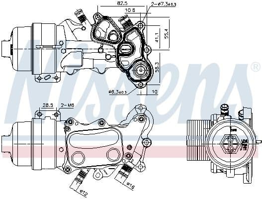 Oil Cooler, engine oil ** FIRST FIT ** 91167