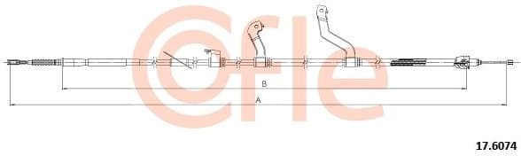 Cable Pull, parking brake 17.6074
