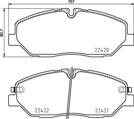 Brake Pad Set, disc brake PRIME LINE P30090