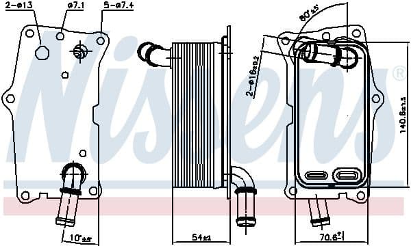 Oil Cooler, automatic transmission 91104