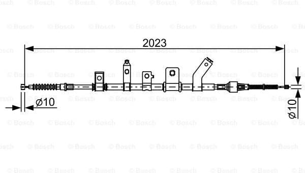 Cable Pull, parking brake 1987482515