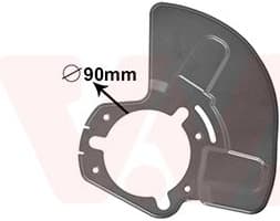 Splash Guard, brake disc 3745373
