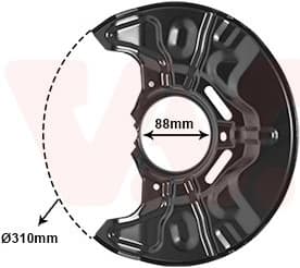 Splash Guard, brake disc 5307372