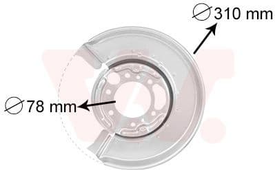 Splash Guard, brake disc 3075373