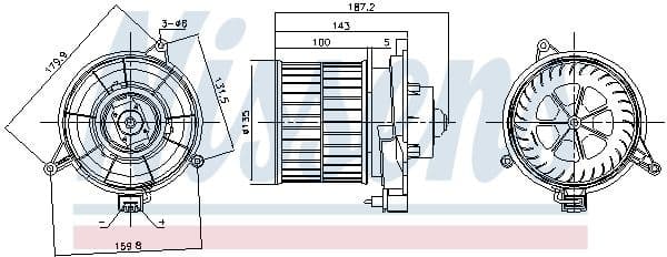 Interior Blower 87312