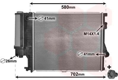 Radiator, engine cooling *** IR PLUS *** 06002186