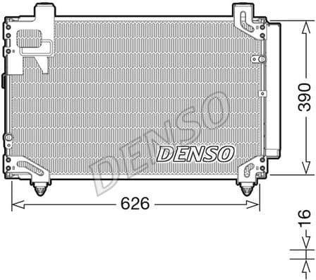 Condenser, air conditioning DCN50044
