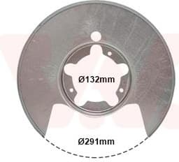 Splash Guard, brake disc 2813373