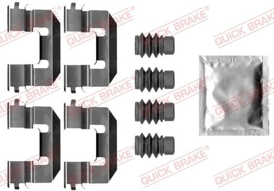 Accessory Kit, disc brake pad 109-0038
