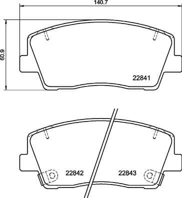 Brake Pad Set, disc brake PRIME LINE P30108