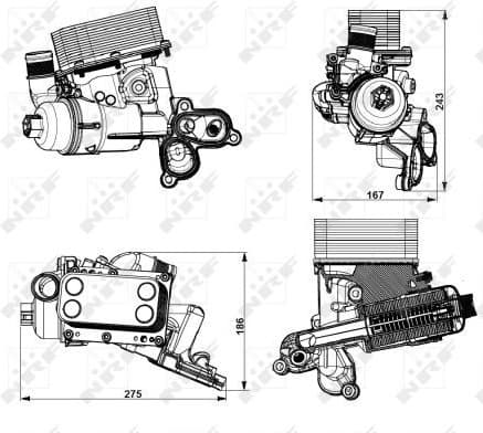 Housing, oil filter EASY FIT 31751