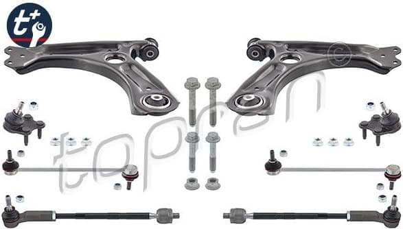 Control/Trailing Arm Kit, wheel suspension t+ 118 426