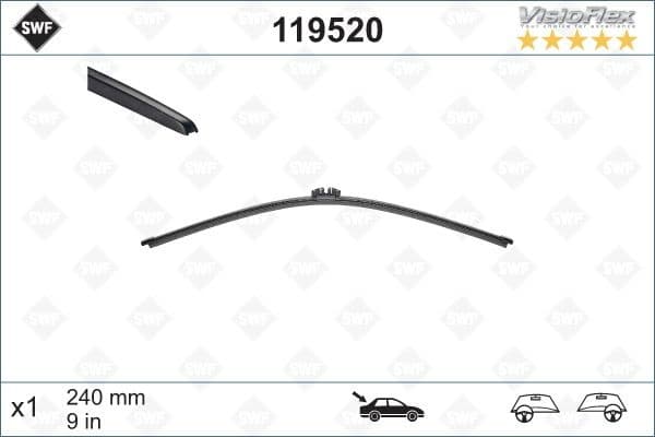 Wiper Blade DAS ORIGINAL REAR 119520