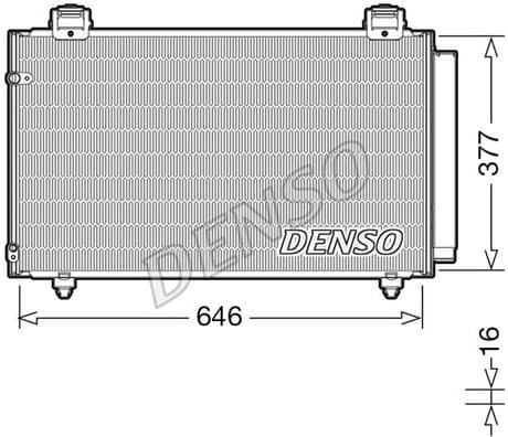 Condenser, air conditioning DCN50043