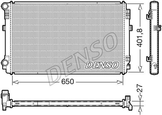 Radiator, engine cooling DRM32048
