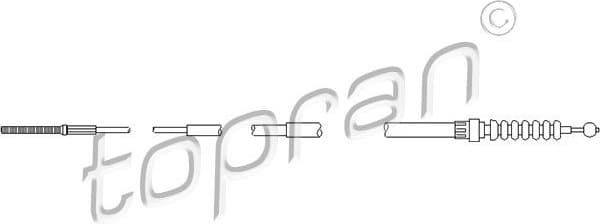 Cable Pull, parking brake 103 063