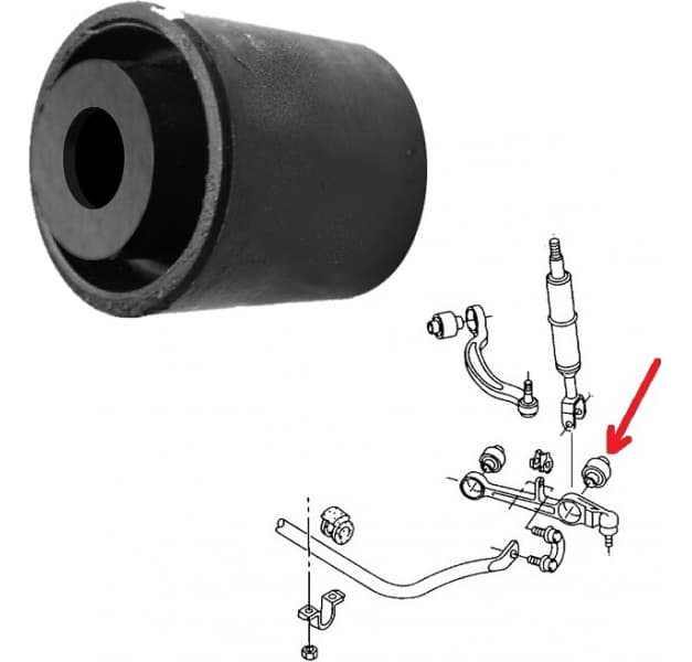 Silentblock front axle 00729771