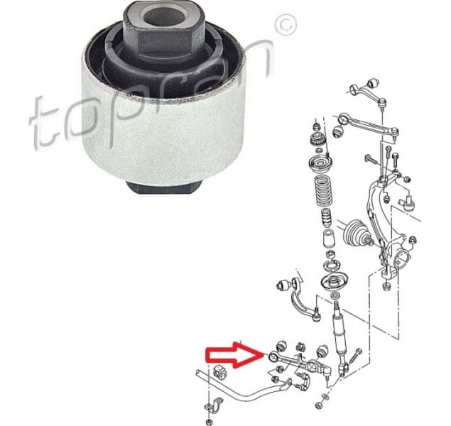 Silentblock front axle 107 678 - image 2