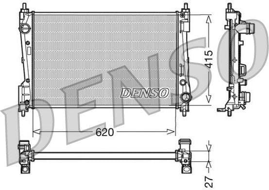 Radiator, engine cooling DRM09110