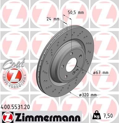 Brake Disc COAT Z 400.5531.20