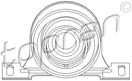 Suspension, propshaft 501594