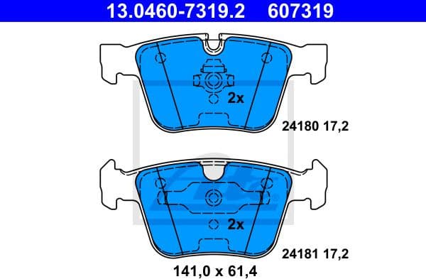 Brake Pad Set, disc brake 13.0460-7319.2