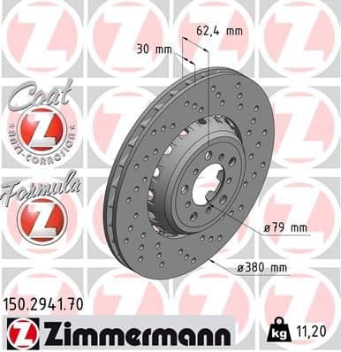 Brake Disc FORMULA Z BRAKE DISC 150.2941.70