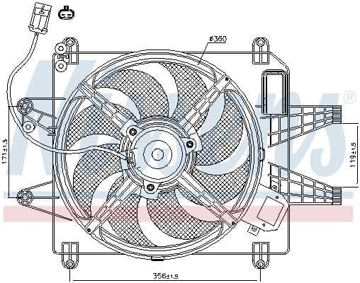 Fan, engine cooling 85167