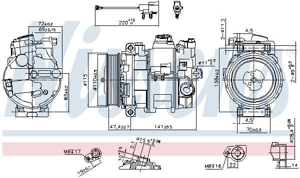 Compressor, air conditioning ** FIRST FIT ** 890306