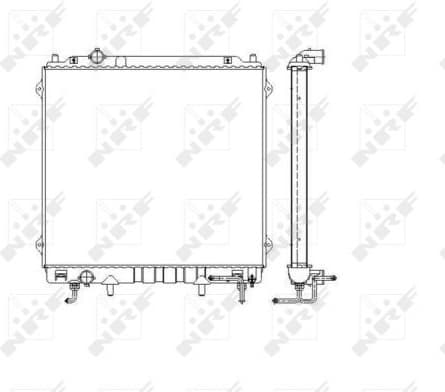 Radiator, engine cooling 53479