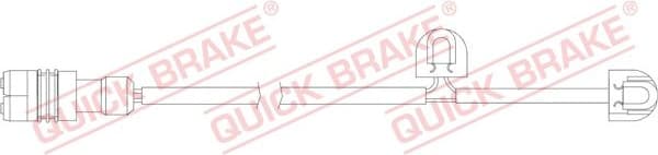 Warning Contact, brake pad wear WS0345A