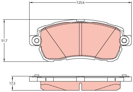 Brake Pad Set, disc brake GDB2176