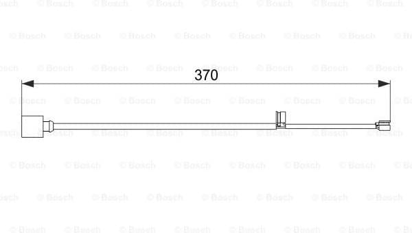 Warning Contact, brake pad wear 1987474572