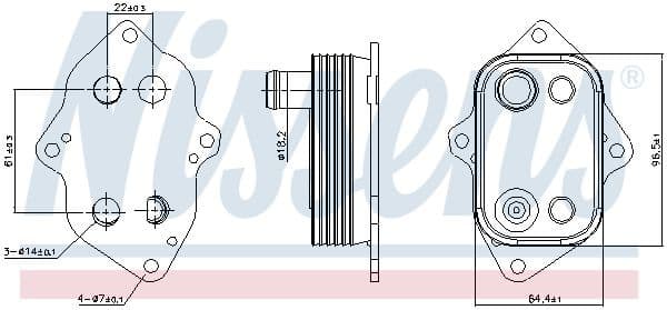 Oil Cooler, engine oil 91103