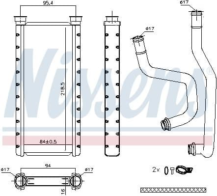 Heat Exchanger, interior heating ** FIRST FIT ** 707183