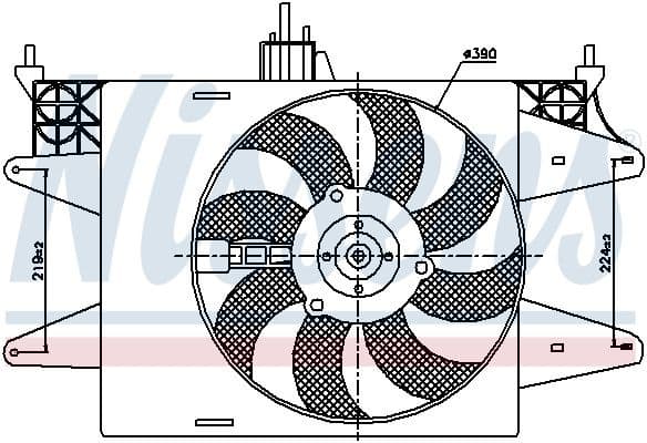 Fan, engine cooling 85572