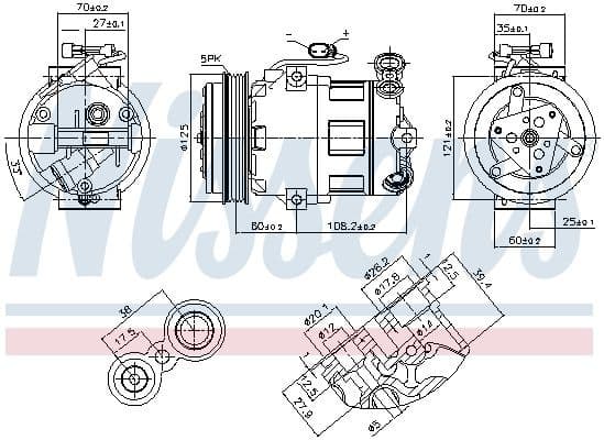 Compressor, air conditioning ** FIRST FIT ** 890185