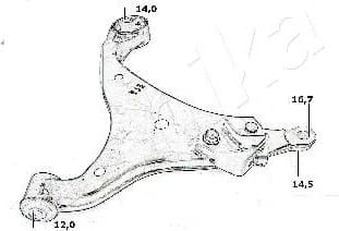 Control/Trailing Arm, wheel suspension 72-0K-K03R - image 2