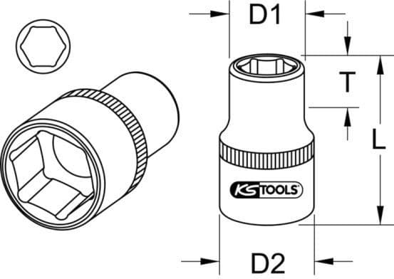 Socket Wrench Insert 918.1410 - image 2