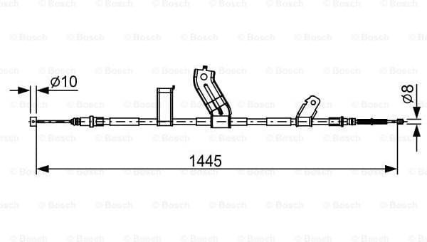 Cable Pull, parking brake 1987482523