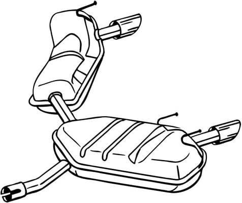 Rear Muffler 281-991