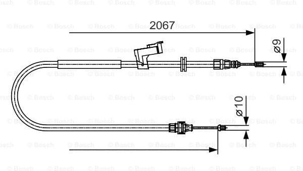 Cable Pull, parking brake 1987482134