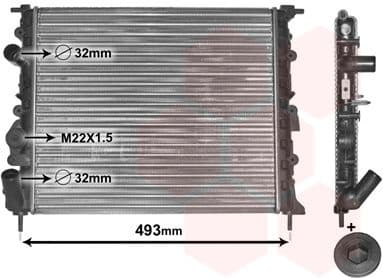 Radiator, engine cooling *** IR PLUS *** 43002197