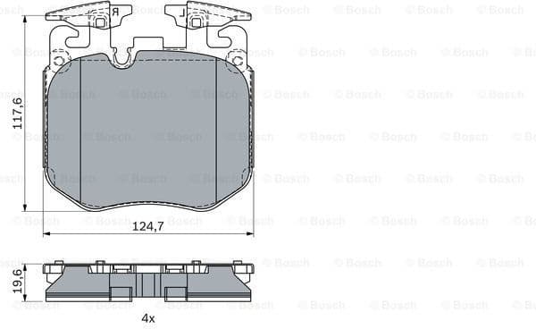 Brake Pad Set, disc brake 0 986 424 431