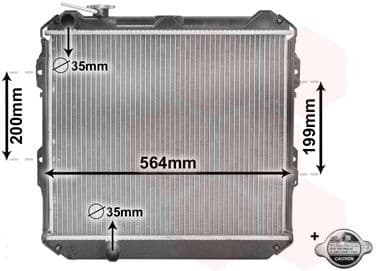 Radiator, engine cooling *** IR PLUS *** 58002088