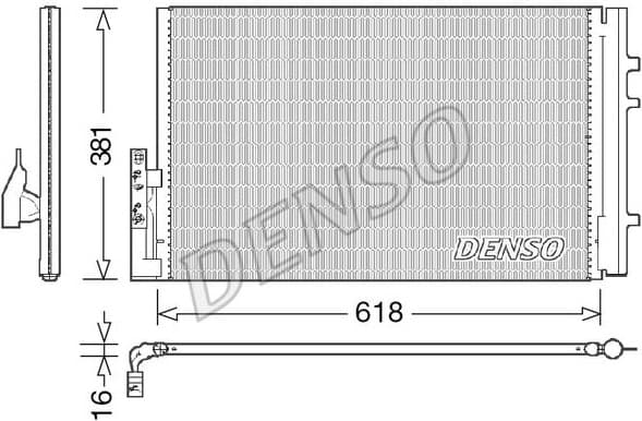 Condenser, air conditioning DCN05014